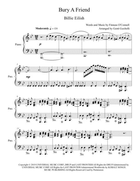 Bury A Friend Piano Solo Sheet Music PDF Download - coolsheetmusic.com - Bury A Friend Piano Chords