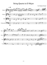 String Quartet In D Major