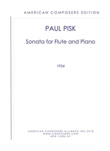 Pisk Sonata For Flute And Piano