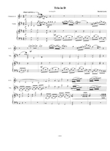 Trio For Clarinet Violin And Piano In D Major Op 1 1
